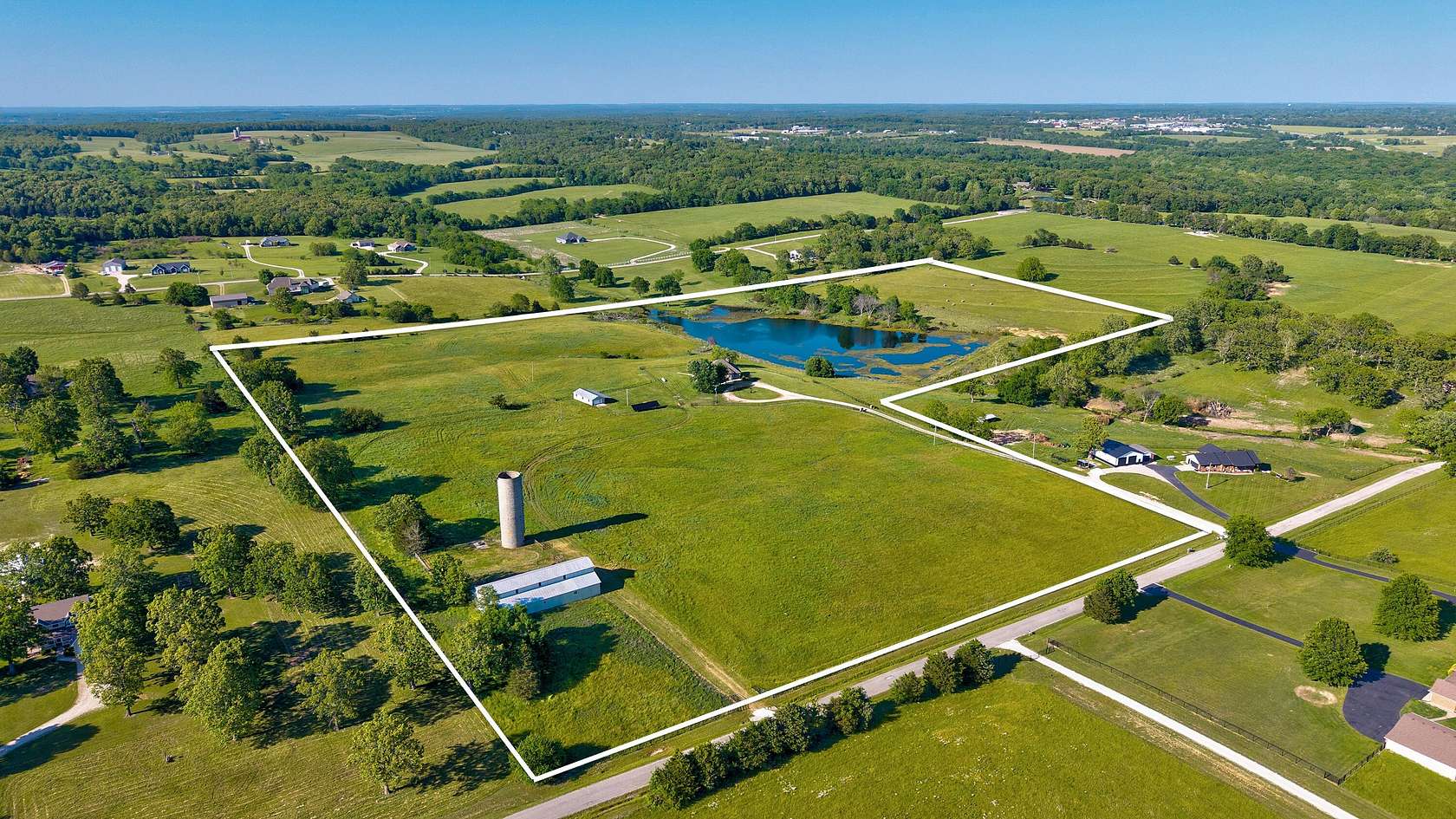40.8 Acres of Land with Home for Sale in Marshfield, Missouri