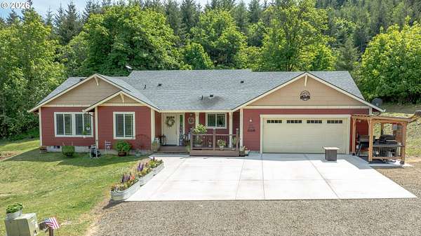 6.65 Acres of Land with Home for Sale in Grand Ronde, Oregon