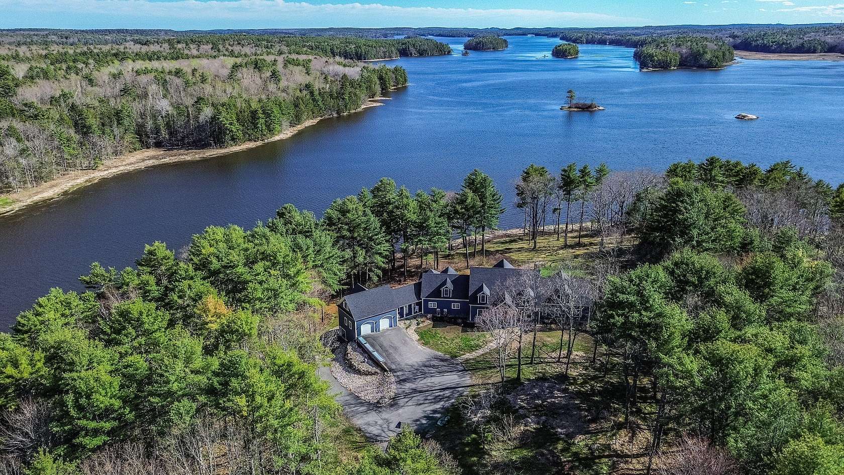 26.4 Acres of Recreational Land with Home for Sale in Woolwich, Maine