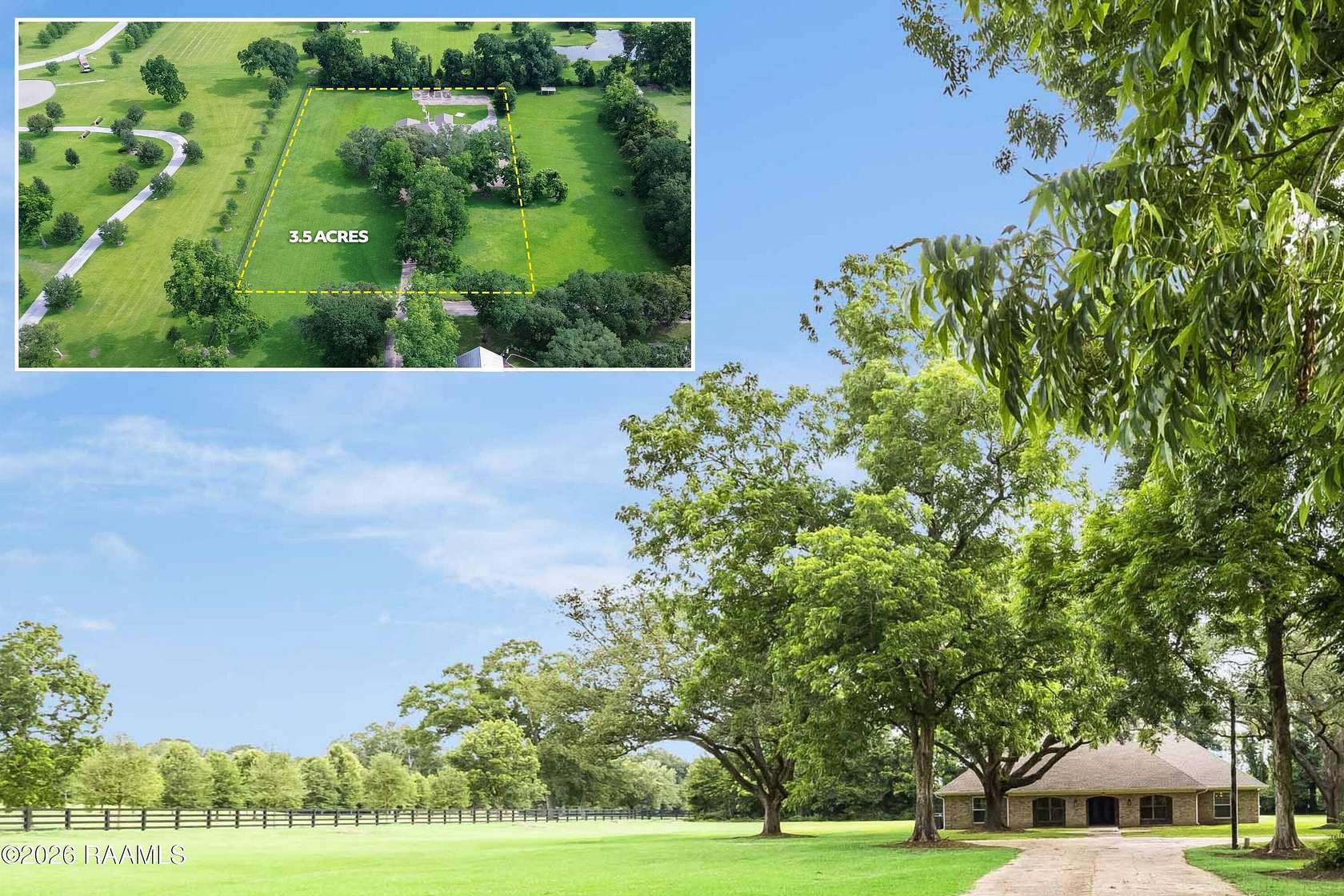 3.52 Acres of Land with Home for Sale in Lafayette, Louisiana