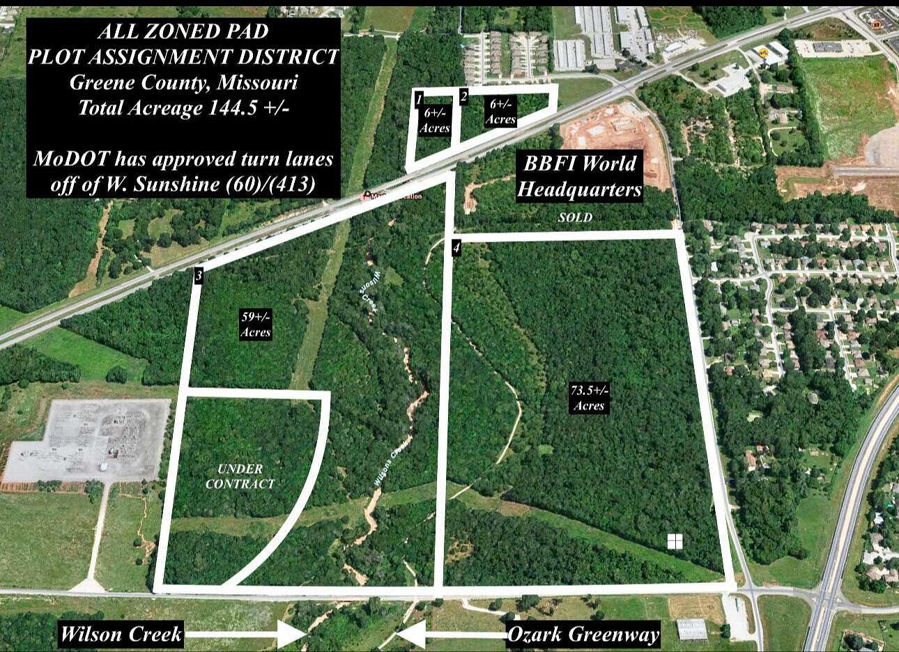 59 Acres of Land for Sale in Springfield, Missouri
