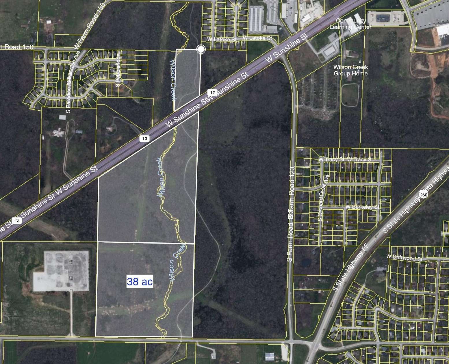 38 Acres of Land for Sale in Springfield, Missouri