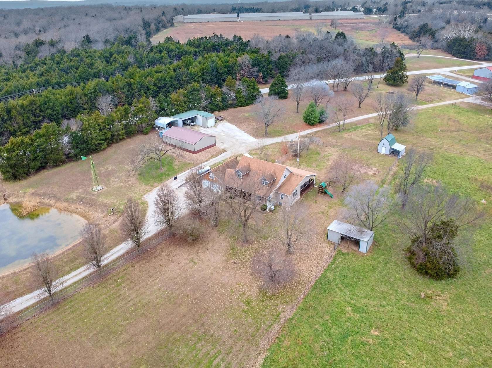12 Acres of Land with Home for Sale in Pittsburg, Missouri