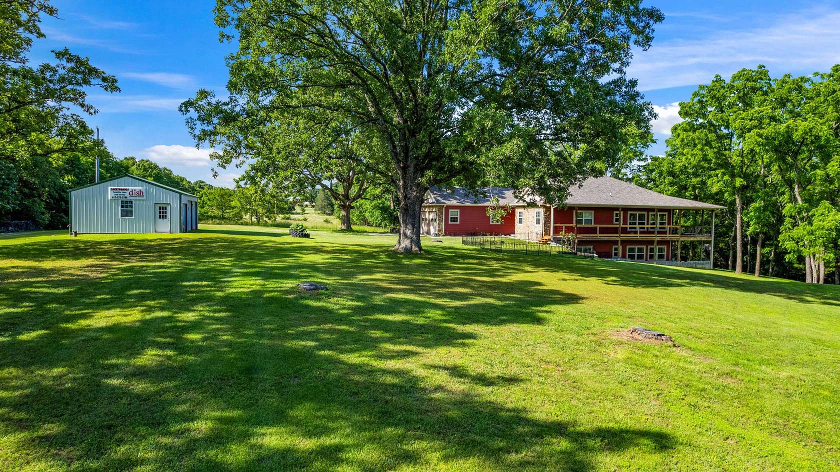 39.7 Acres of Land with Home for Sale in Galena, Missouri