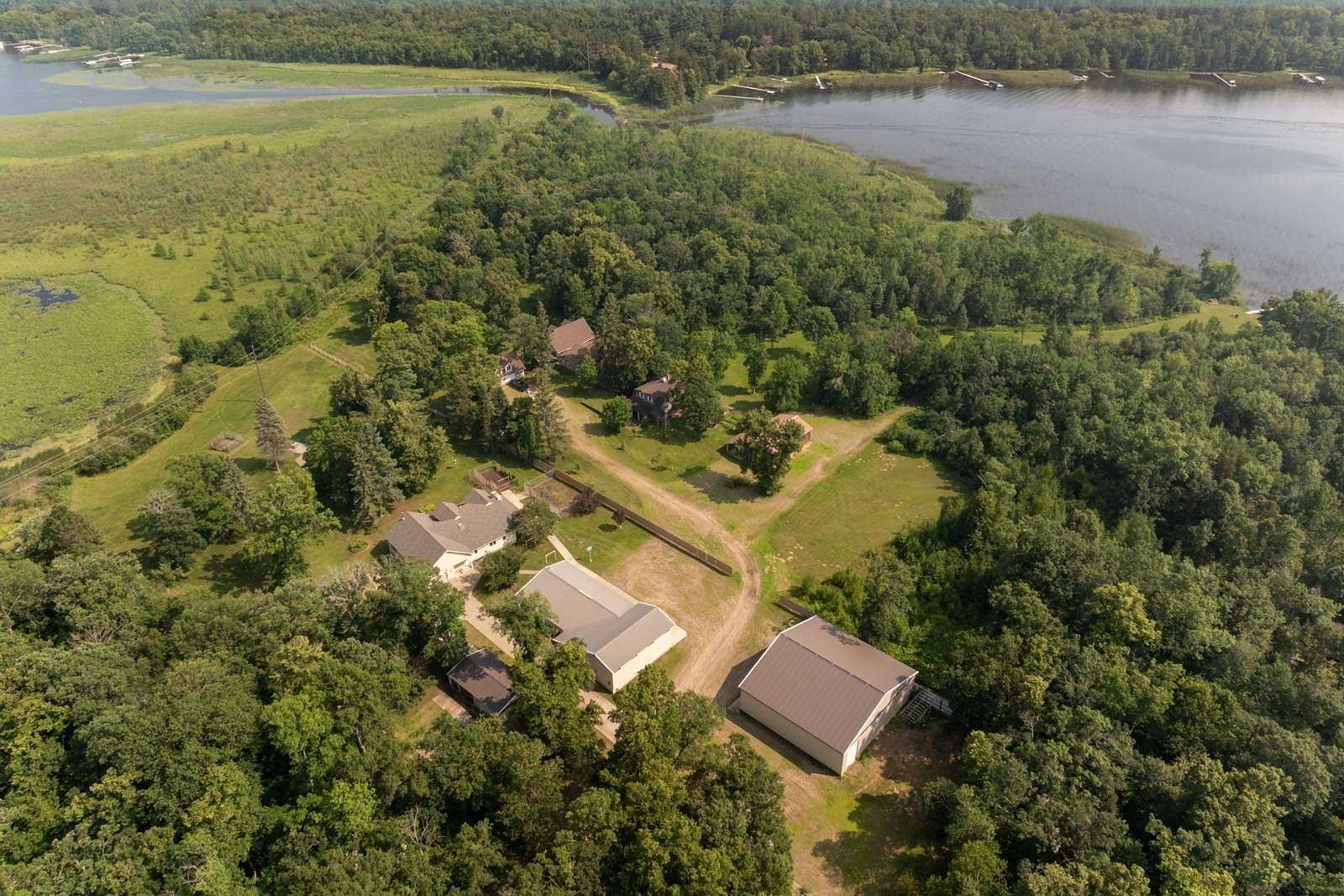 20.8 Acres of Land with Home for Sale in Merrifield, Minnesota