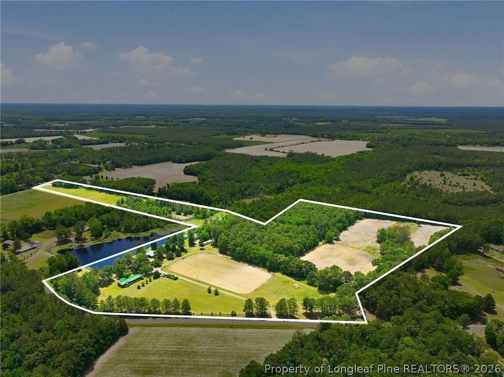 31.4 Acres of Land with Home for Sale in Autryville, North Carolina