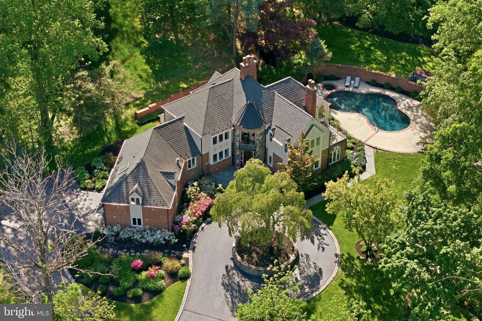 2 Acres of Land with Home for Sale in Bryn Mawr, Pennsylvania