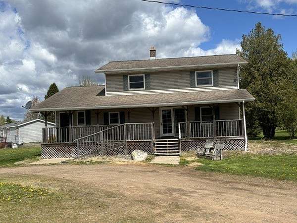 5 Acres of Land with Home for Auction in Medford, Wisconsin
