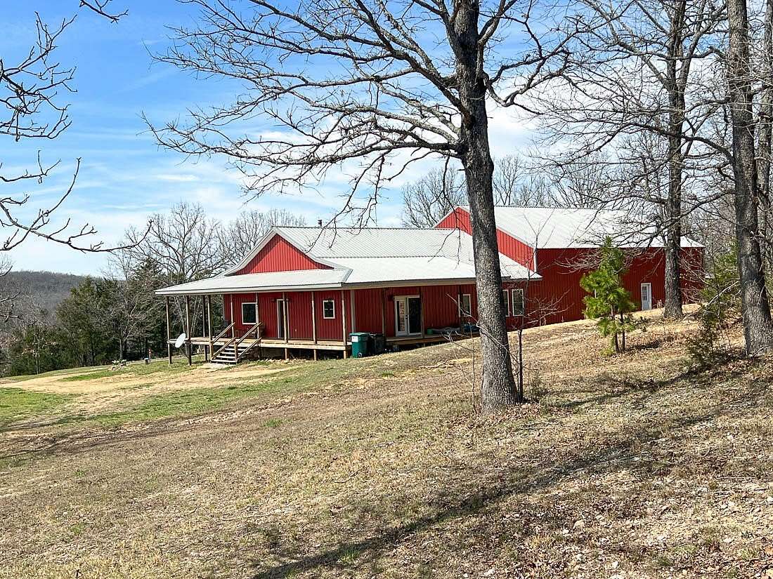 20 Acres of Recreational Land with Home for Sale in Brixey, Missouri