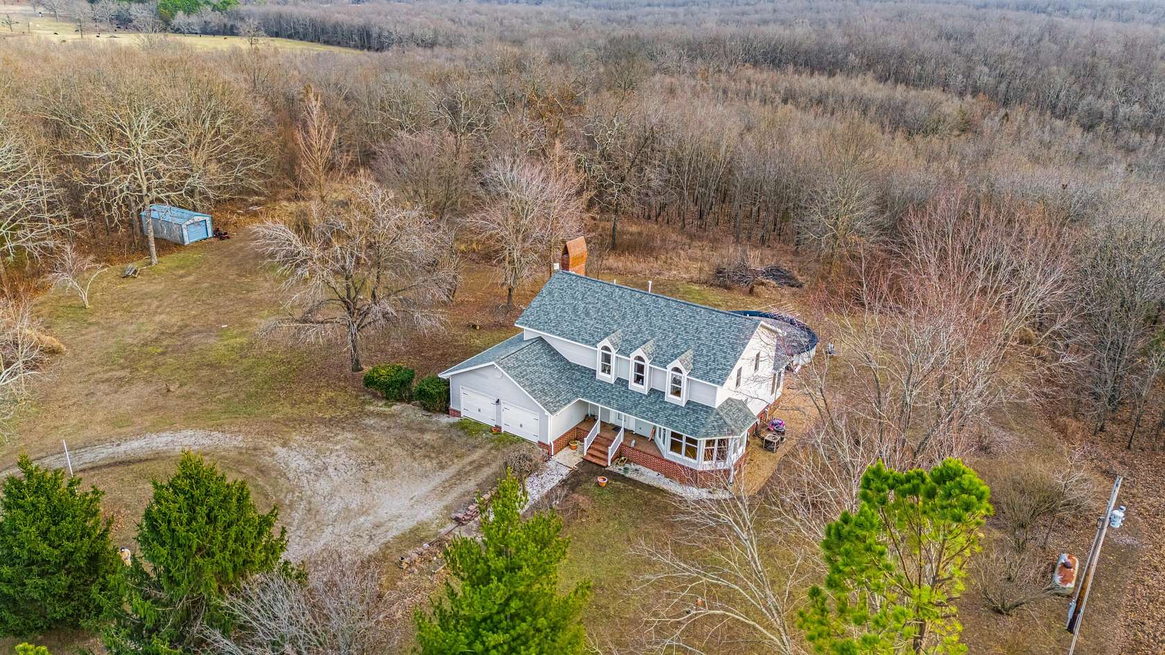 85 Acres of Recreational Land with Home for Sale in West Plains, Missouri