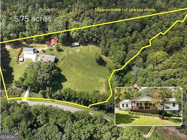 5.75 Acres of Land with Home for Sale in Clarkesville, Georgia