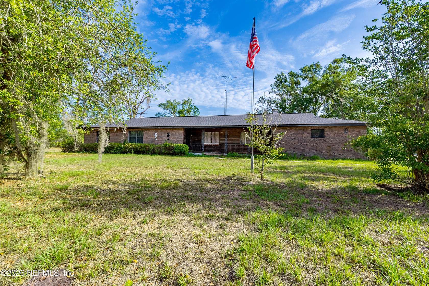 3.55 Acres of Land with Home for Sale in Lake Butler, Florida