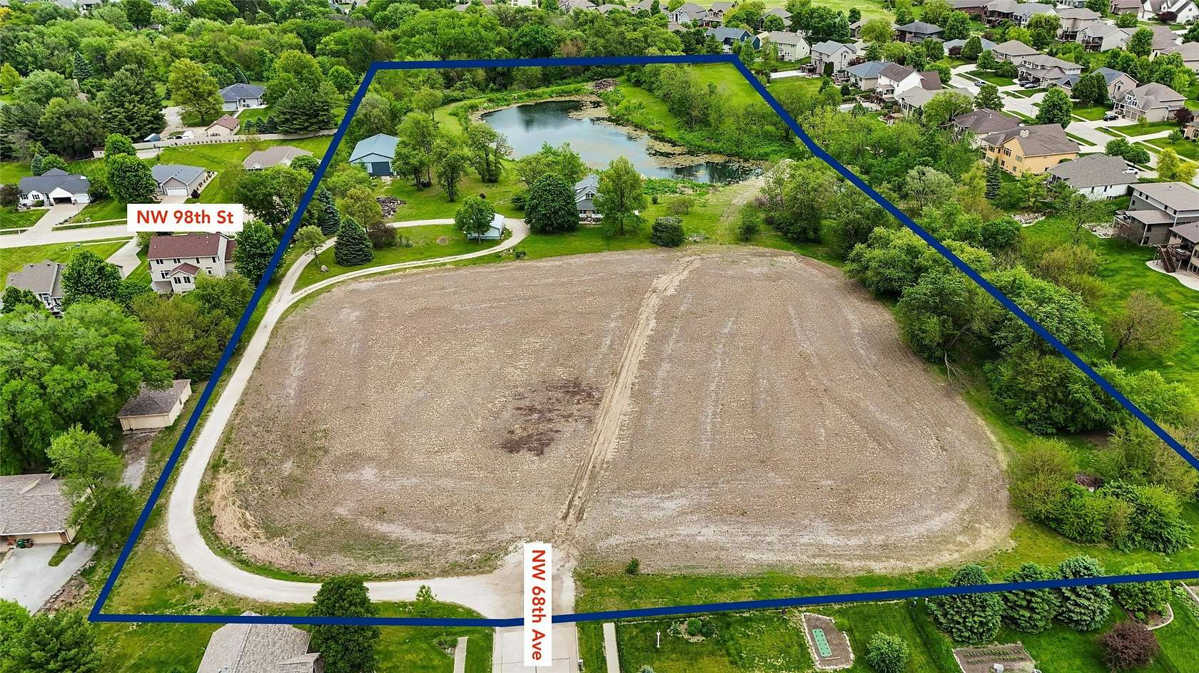 10.5 Acres of Land with Home for Sale in Johnston, Iowa