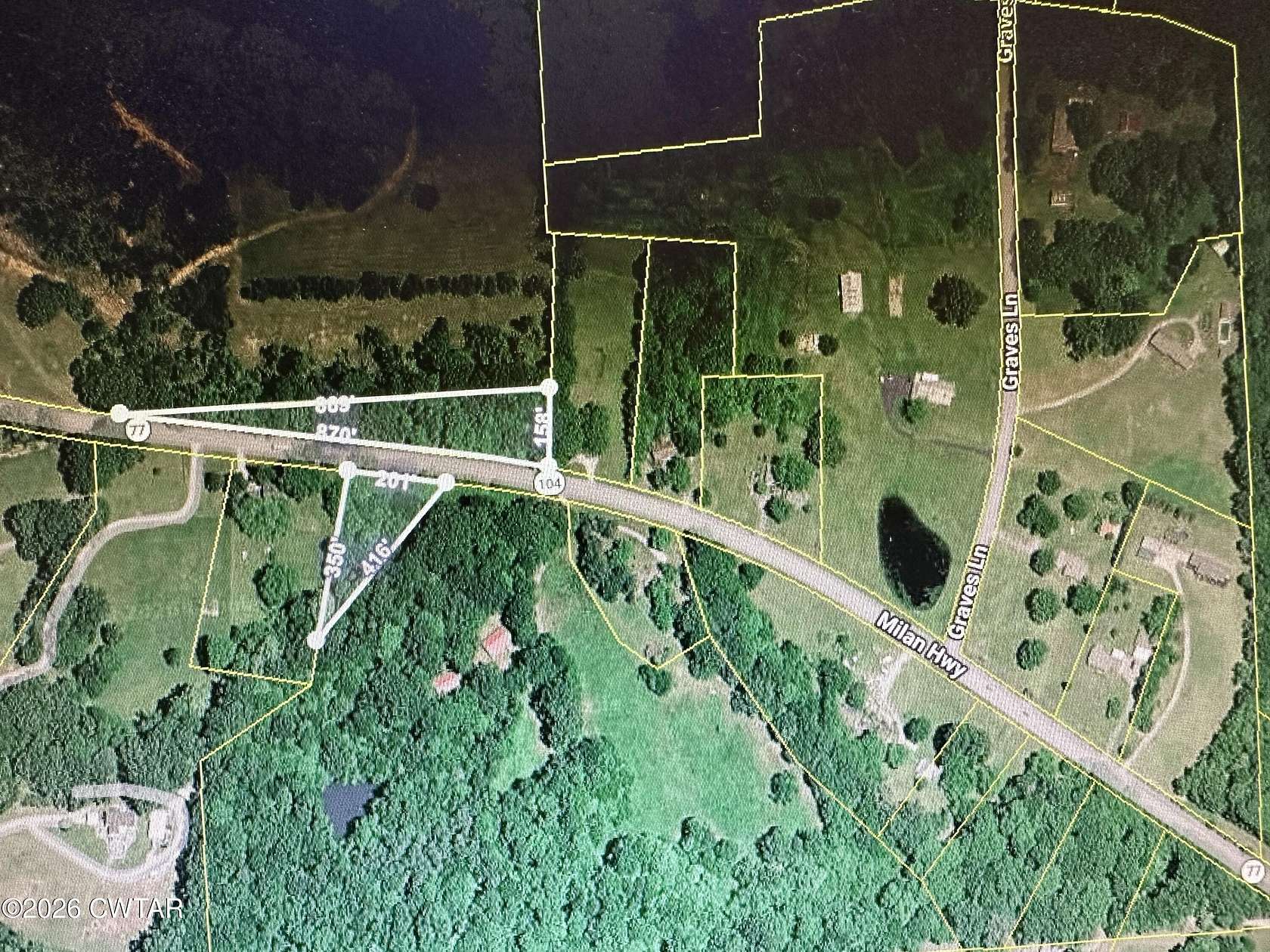4.5 Acres of Land for Sale in Trenton, Tennessee