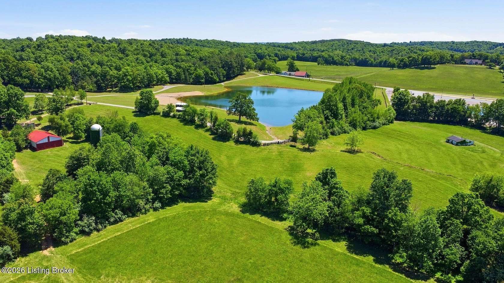 114 Acres of Land with Home for Sale in Leitchfield, Kentucky