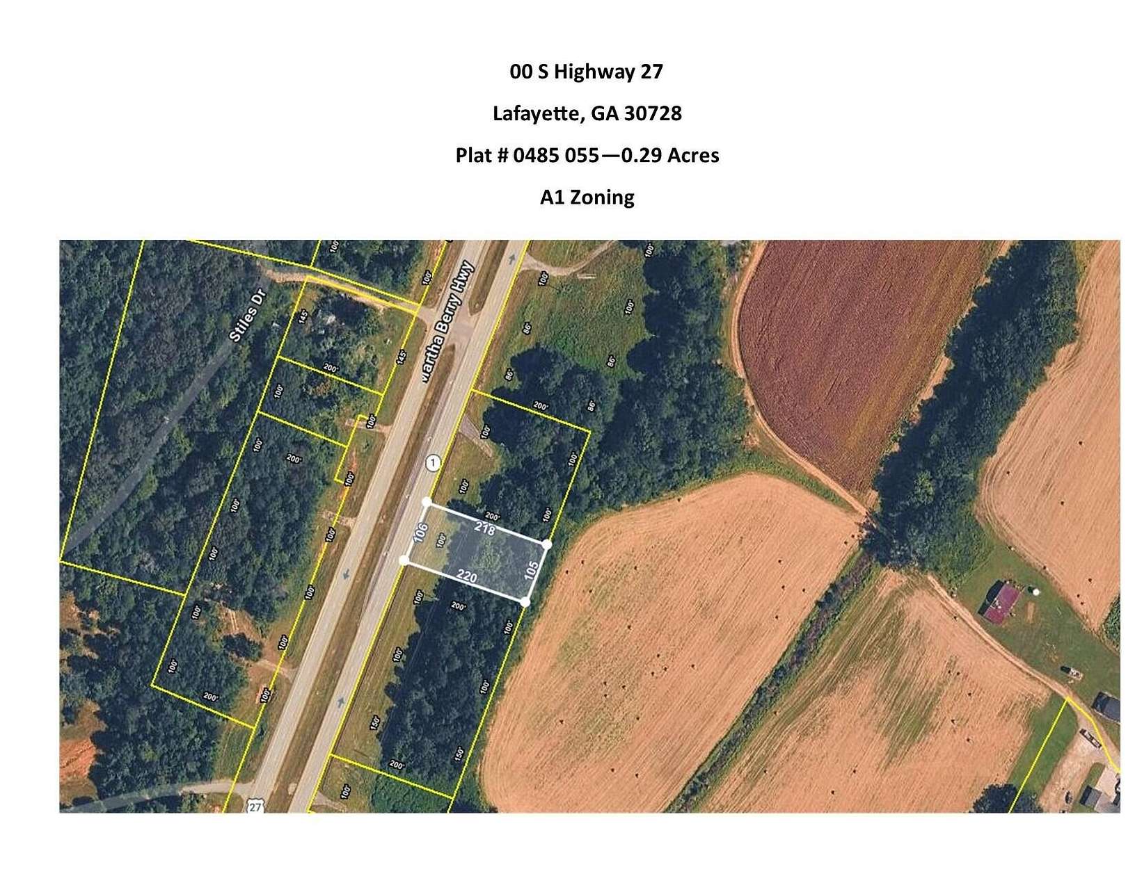 0.29 Acres of Land for Sale in LaFayette, Georgia