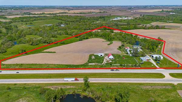 17.1 Acres of Land with Home for Sale in Collins, Iowa