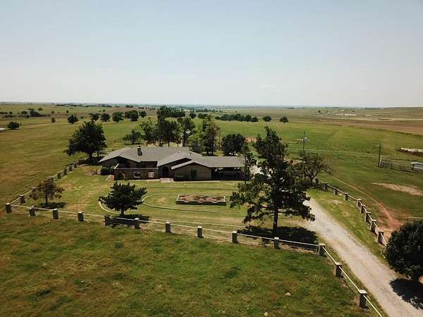 8.65 Acres of Land with Home for Sale in Pocasset, Oklahoma