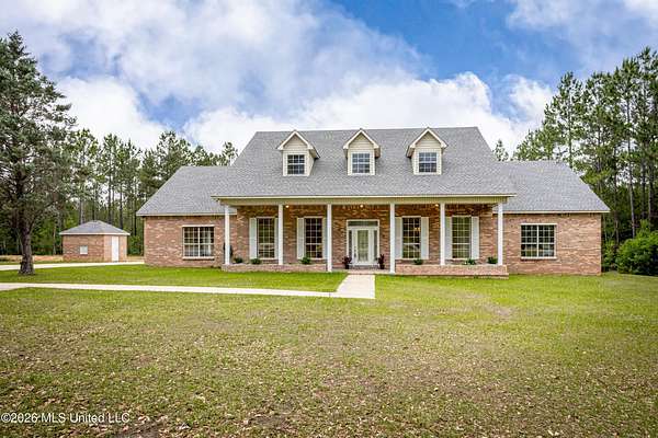 8.25 Acres of Land with Home for Sale in Vancleave, Mississippi