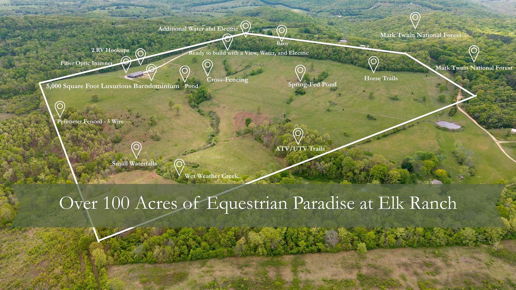 102 Acres of Land with Home for Sale in Oldfield, Missouri