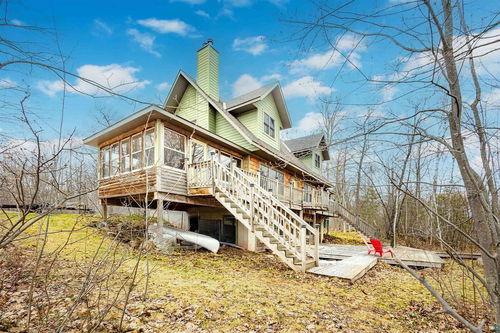 3.23 Acres of Land with Home for Sale in Cornucopia, Wisconsin