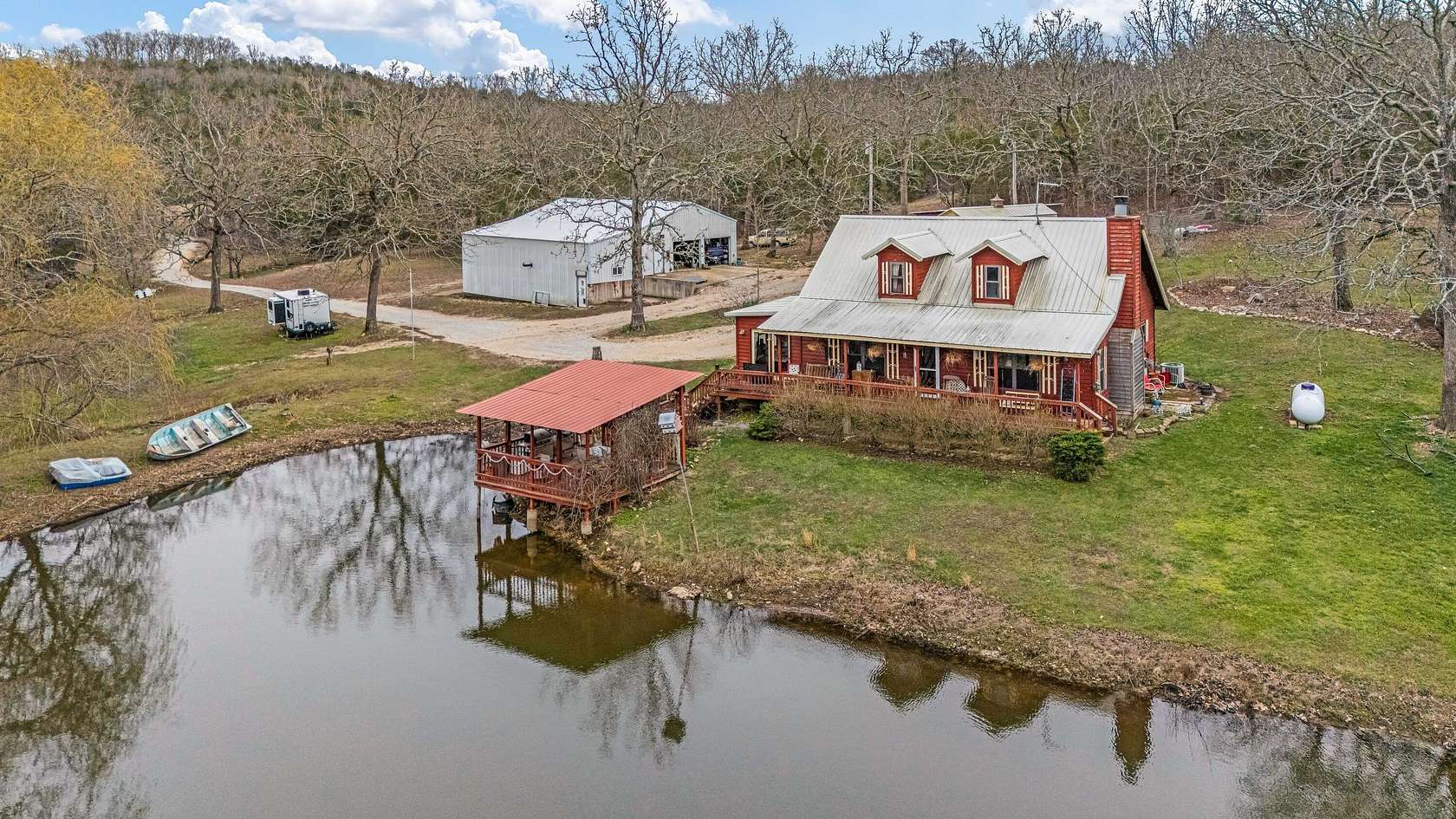 25 Acres of Recreational Land with Home for Sale in Gainesville, Missouri