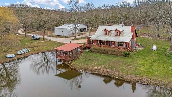 25 Acres of Recreational Land with Home for Sale in Gainesville, Missouri
