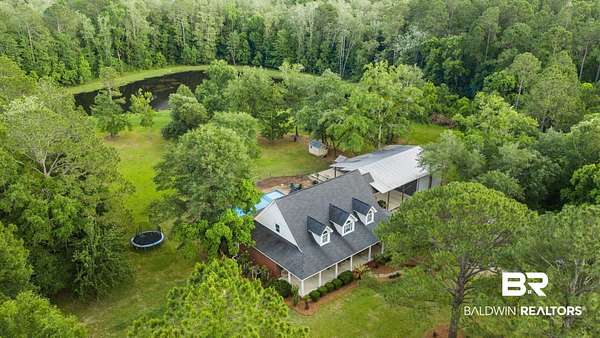 16 Acres of Recreational Land with Home for Sale in Robertsdale, Alabama