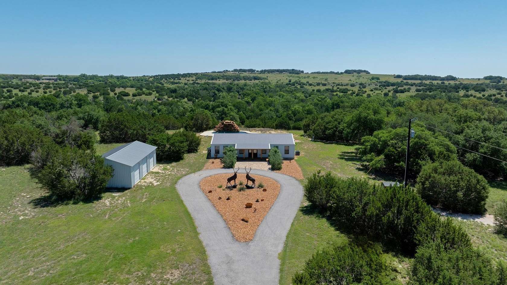 20 Acres of Land with Home for Sale in Kempner, Texas
