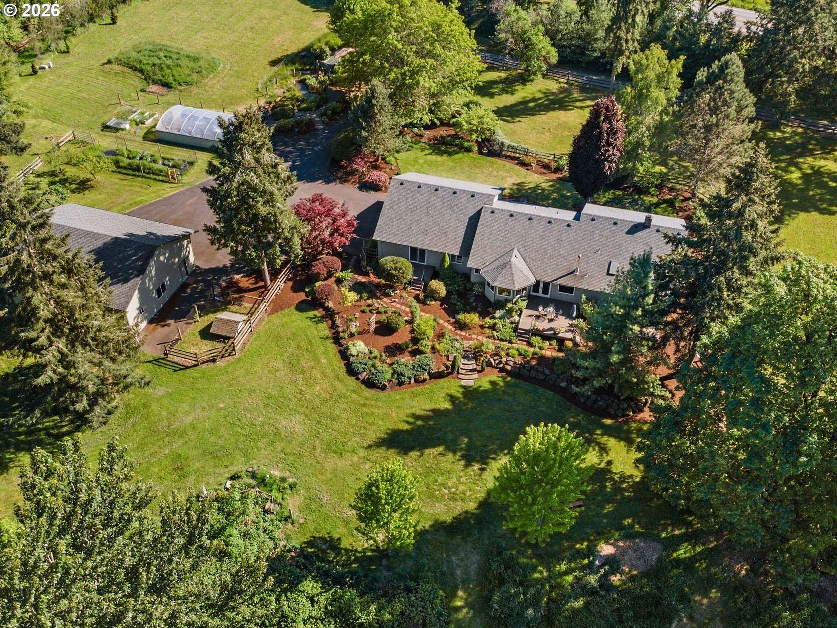 9.25 Acres of Land with Home for Sale in Mulino, Oregon
