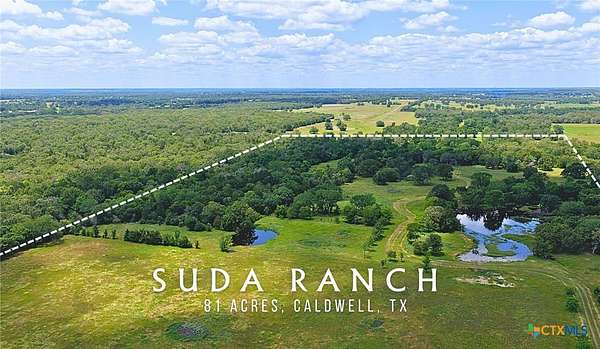 81 Acres of Land with Home for Sale in Caldwell, Texas