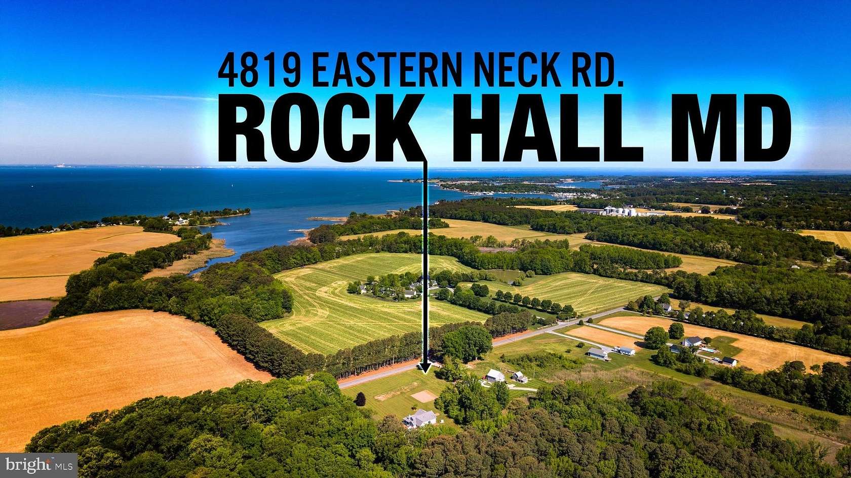 2.5 Acres of Land with Home for Sale in Rock Hall, Maryland
