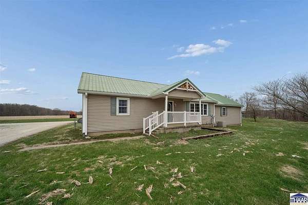 20 Acres of Agricultural Land with Home for Sale in Center Point, Indiana