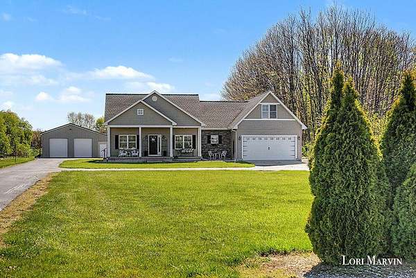 7.27 Acres of Land with Home for Sale in Howard City, Michigan