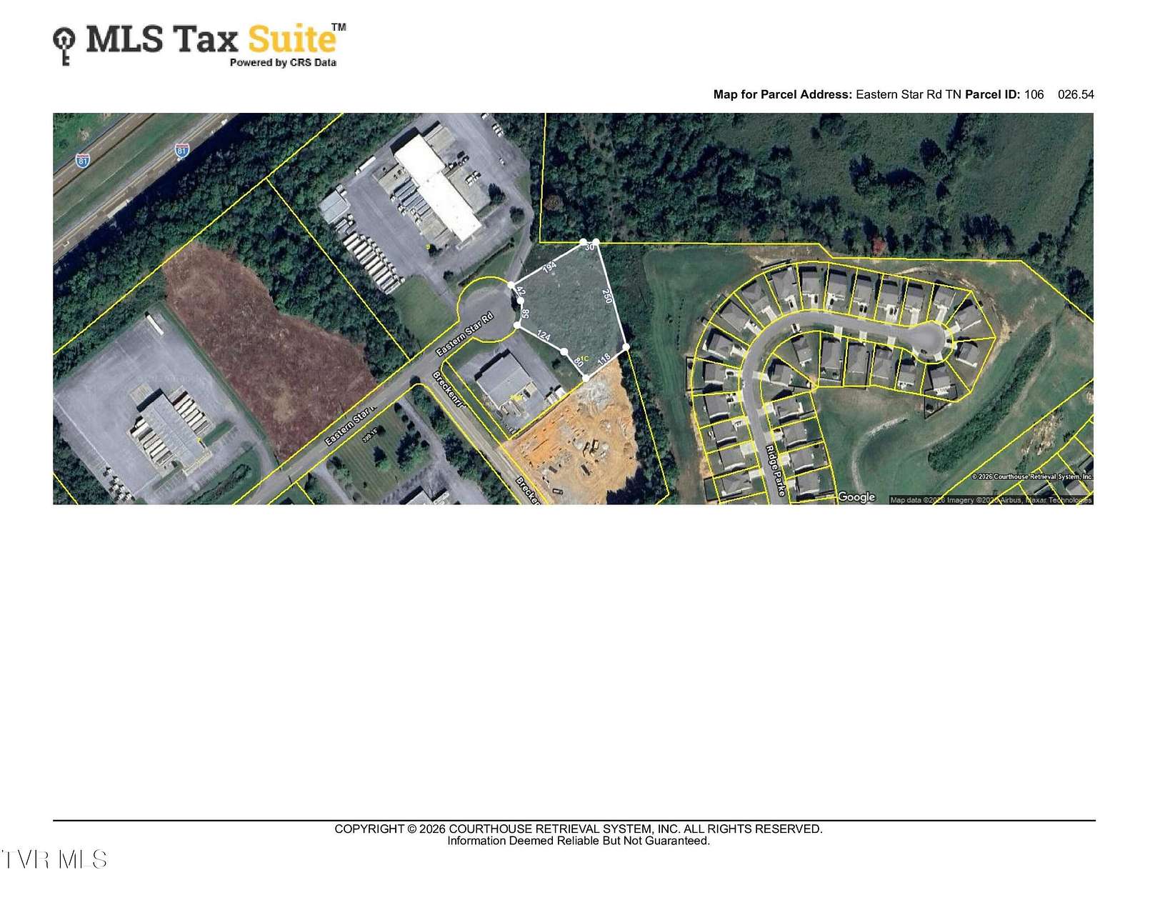 1 Acre of Commercial Land for Sale in Kingsport, Tennessee
