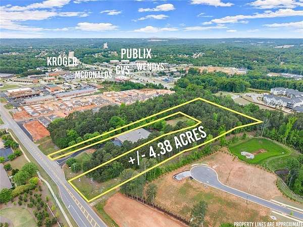 4.36 Acres of Mixed-Use Land for Sale in Hoschton, Georgia