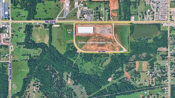2.72 Acres of Commercial Land for Sale in Midwest City, Oklahoma