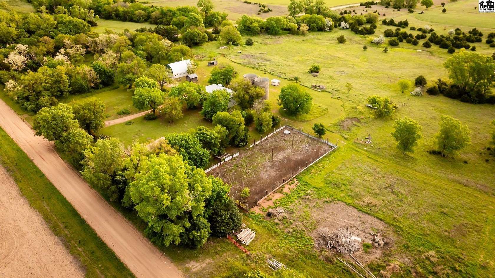 16.2 Acres of Land with Home for Sale in Rago, Kansas