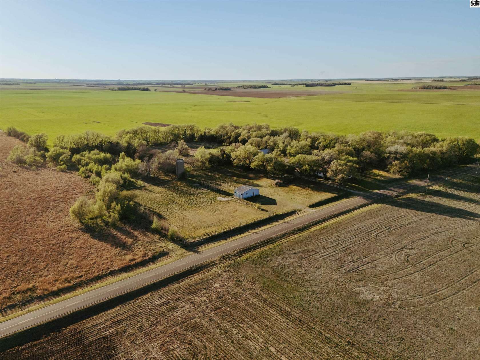 157 Acres of Land with Home for Sale in Stafford, Kansas