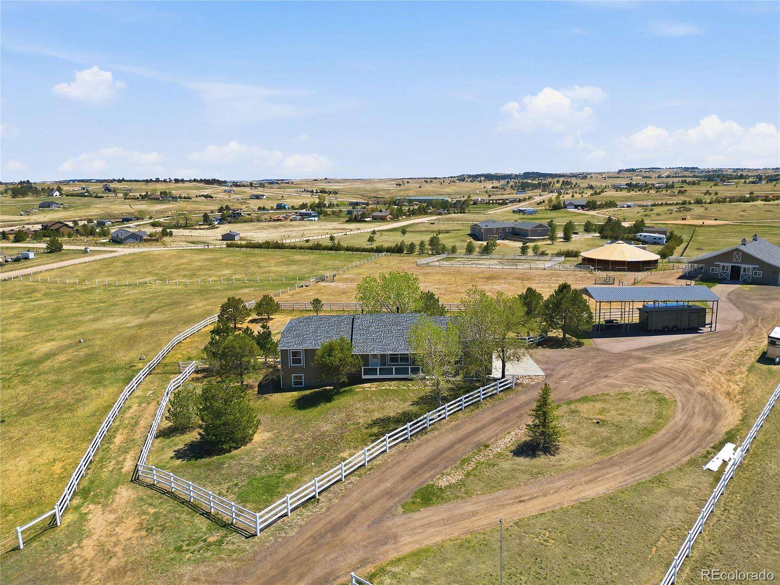 8.19 Acres of Land with Home for Sale in Kiowa, Colorado