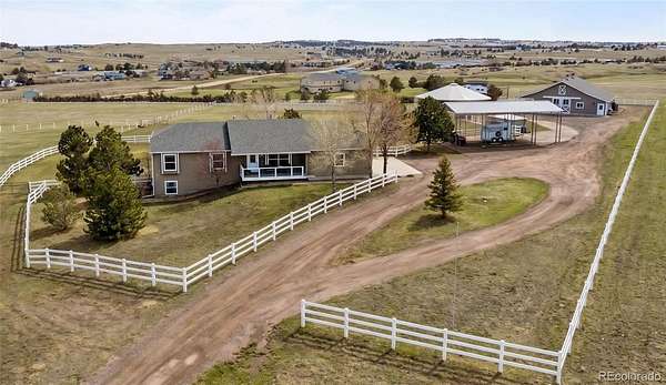 8.19 Acres of Land with Home for Sale in Kiowa, Colorado