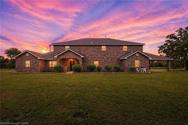 67 Acres of Agricultural Land with Home for Sale in Muldrow, Oklahoma