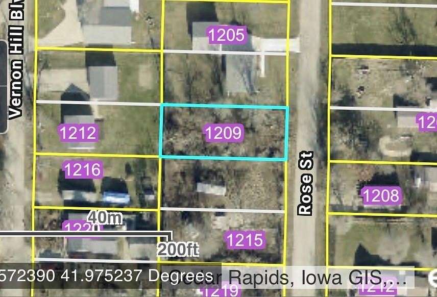 0.14 Acres of Residential Land for Sale in Cedar Rapids, Iowa