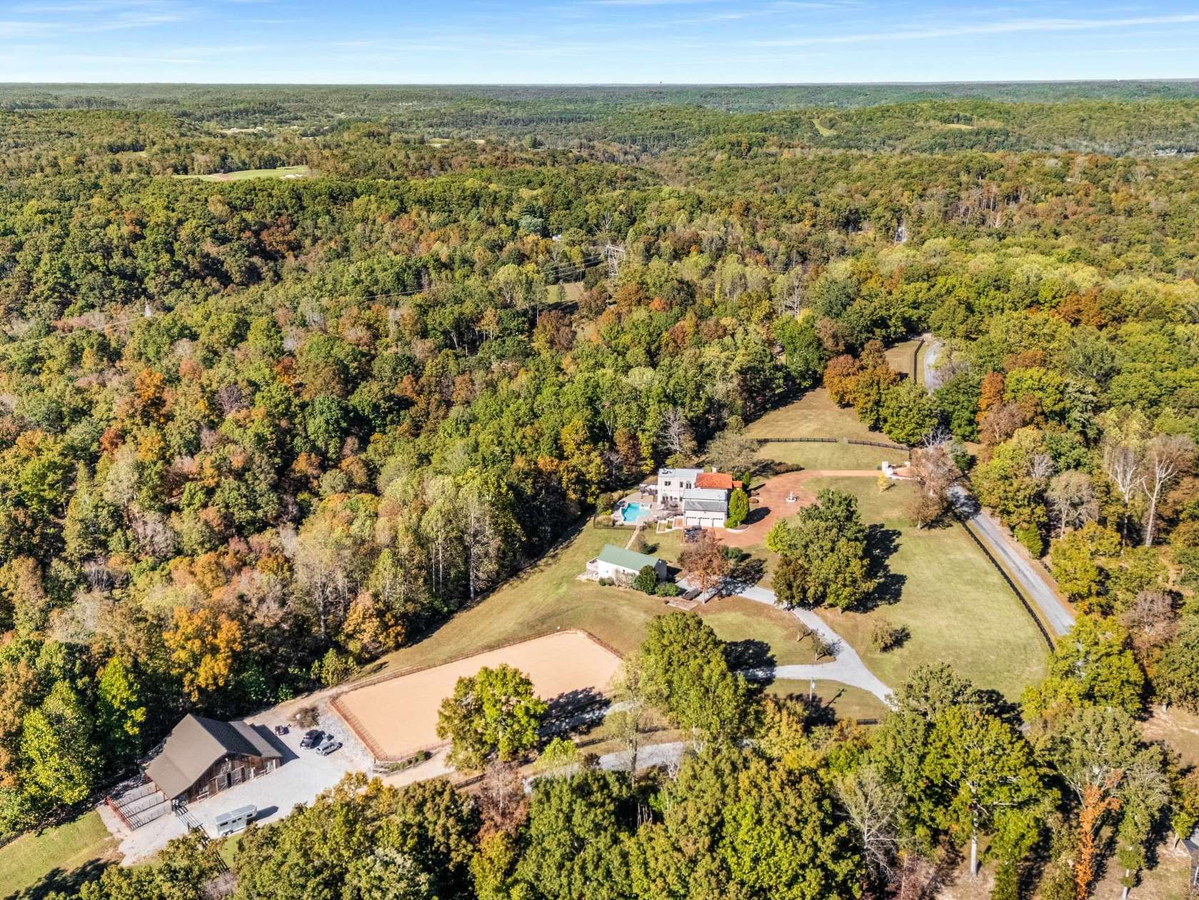 10.2 Acres of Land with Home for Sale in Kingston Springs, Tennessee