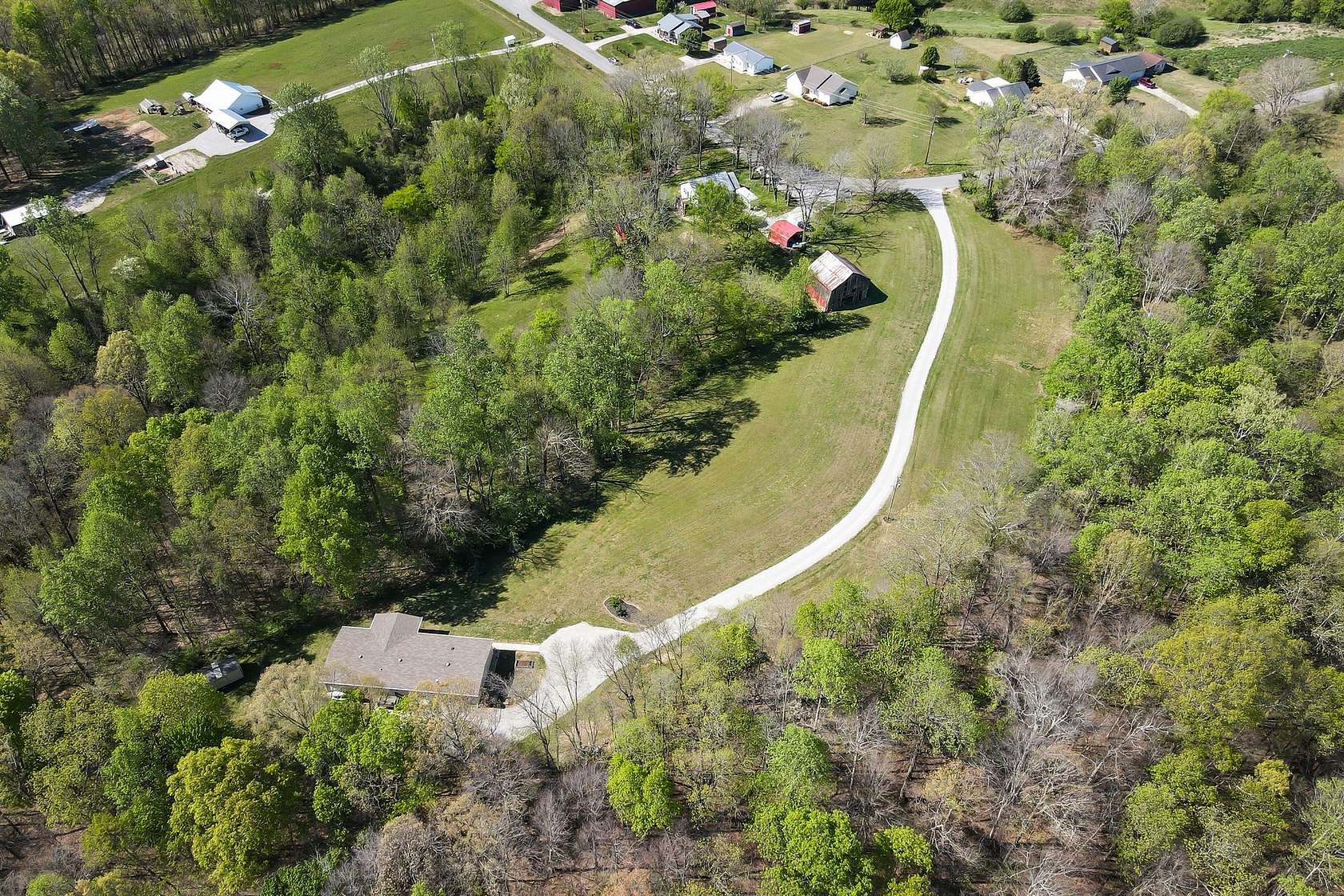 9.9 Acres of Land with Home for Sale in Lynchburg, Tennessee