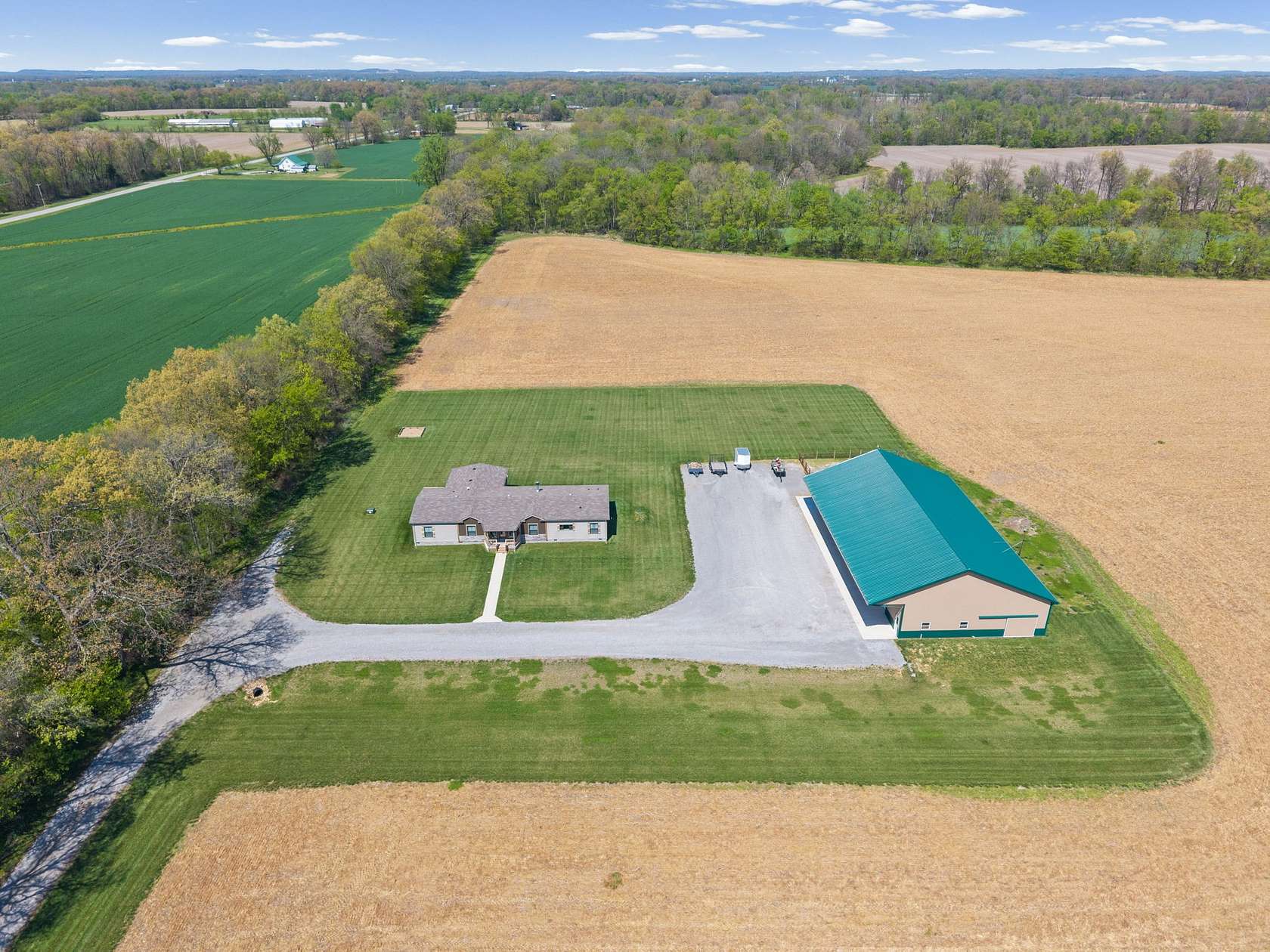 10.1 Acres of Land with Home for Sale in Guthrie, Kentucky