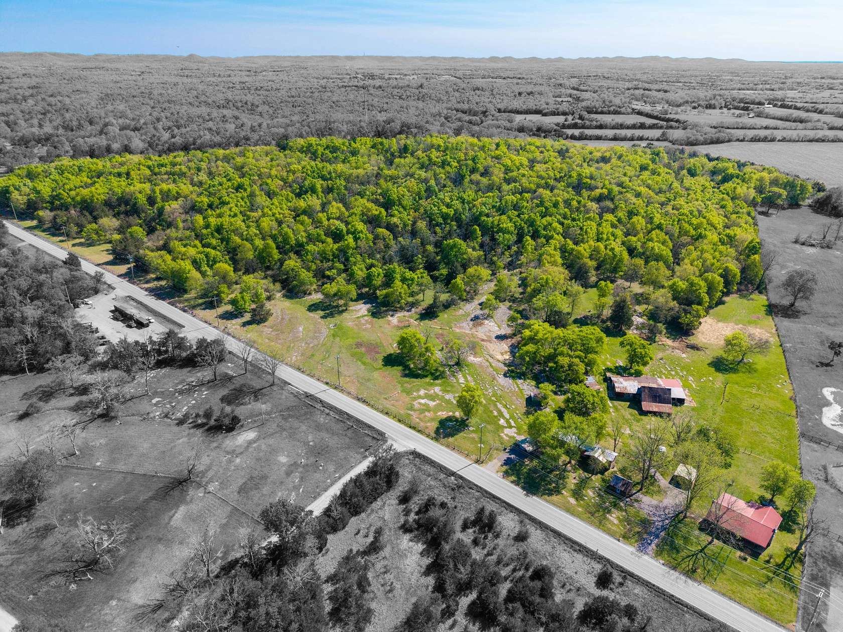 36.7 Acres of Recreational Land with Home for Auction in Murfreesboro, Tennessee