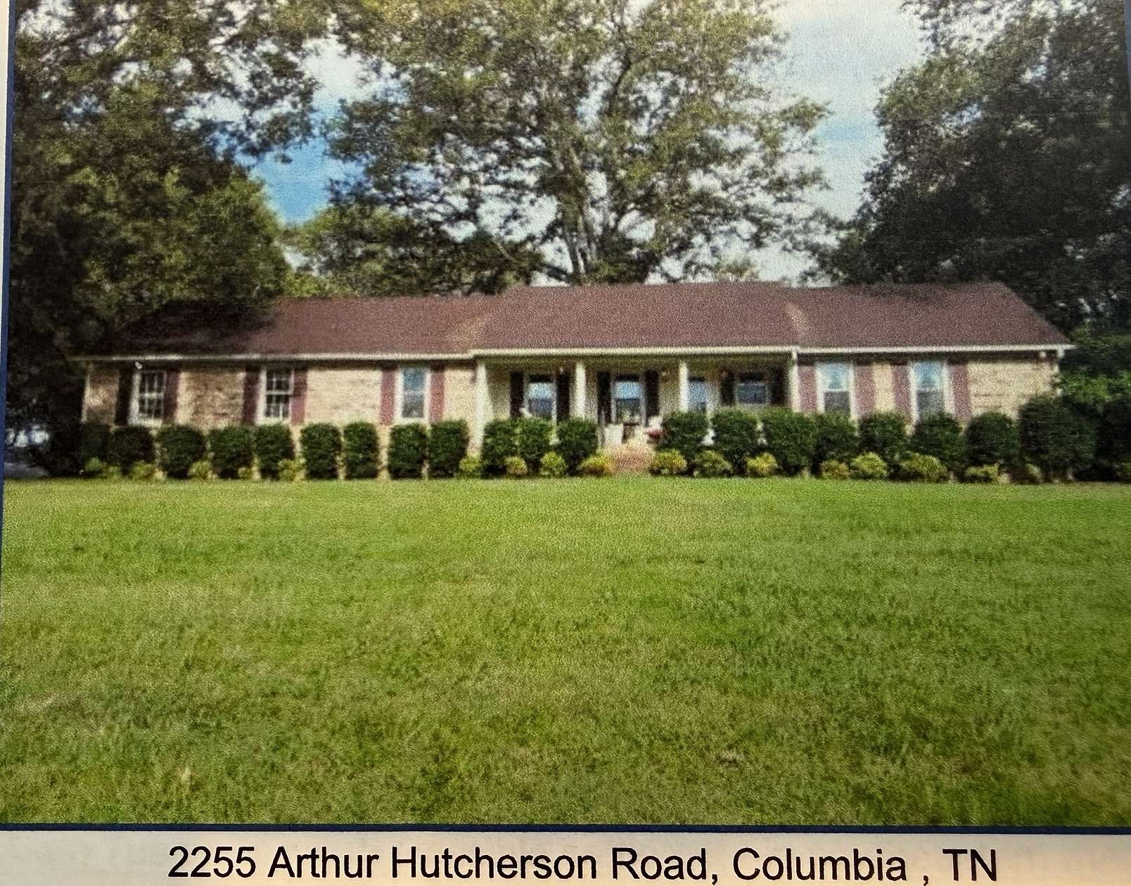 19.1 Acres of Land with Home for Auction in Columbia, Tennessee