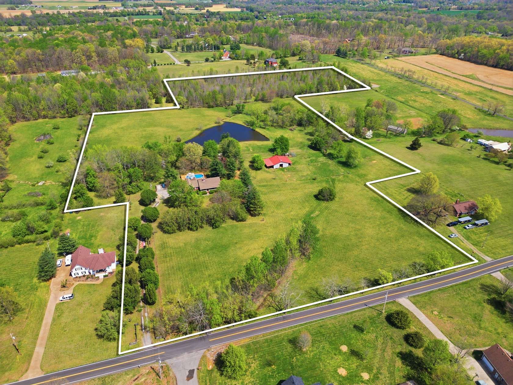 24.5 Acres of Land with Home for Sale in Springfield, Tennessee