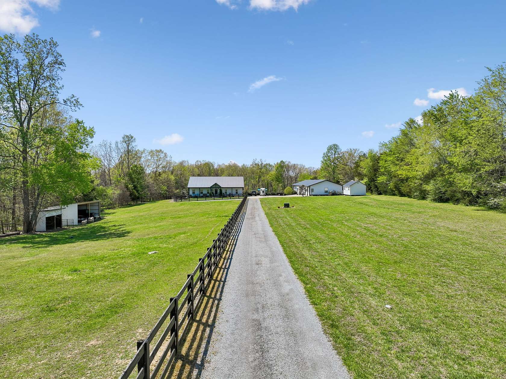 6.25 Acres of Land with Home for Sale in Bon Aqua, Tennessee